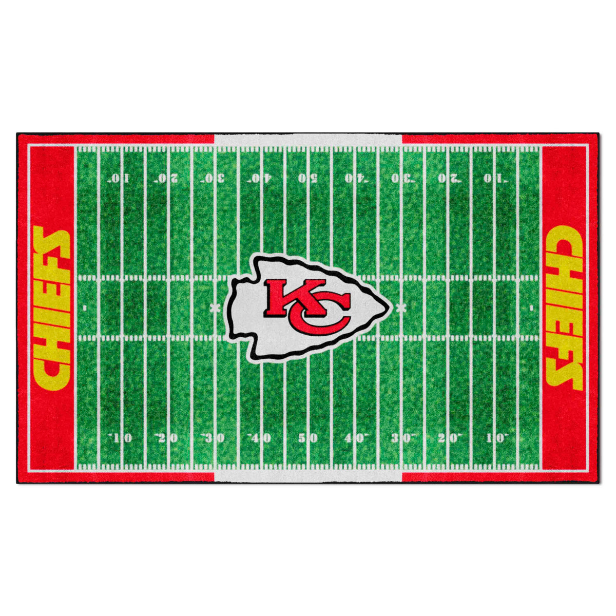 Kansas City Chiefs 6 ft. x 10 ft. Plush Area Rug