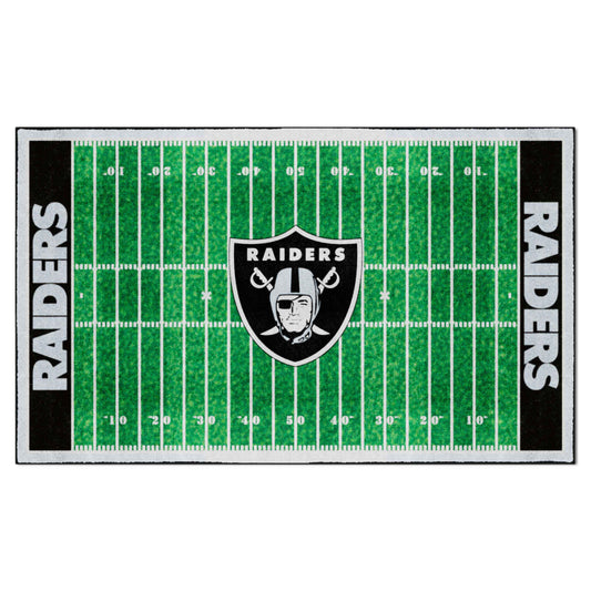 Las Vegas Raiders 6 ft. x 10 ft. Plush Area Rug