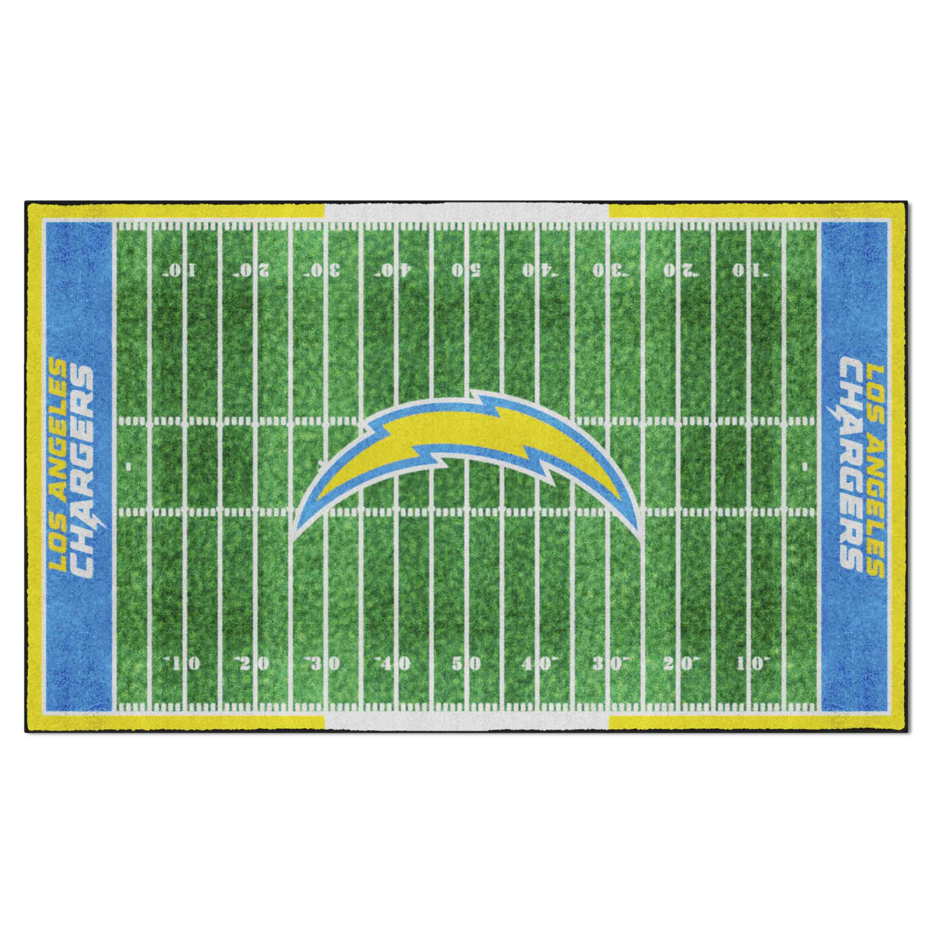 Los Angeles Chargers 6 ft. x 10 ft. Plush Area Rug