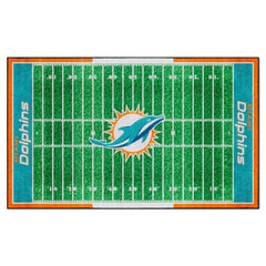 Miami Dolphins 6 ft. x 10 ft. Plush Area Rug