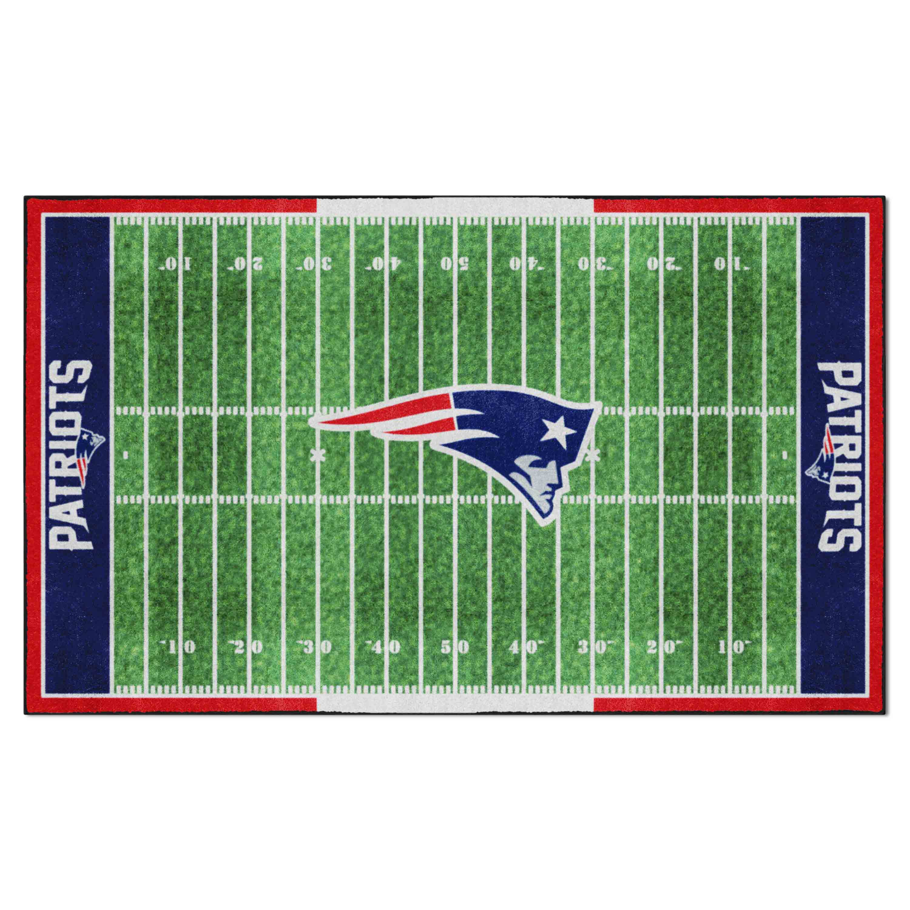 New England Patriots 6 ft. x 10 ft. Plush Area Rug