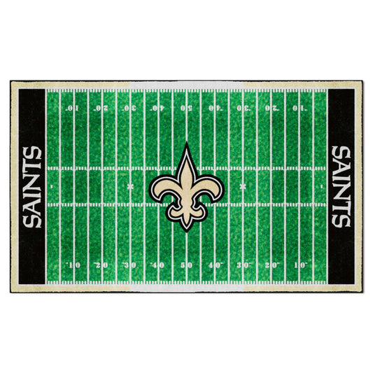 New Orleans Saints 6 ft. x 10 ft. Plush Area Rug