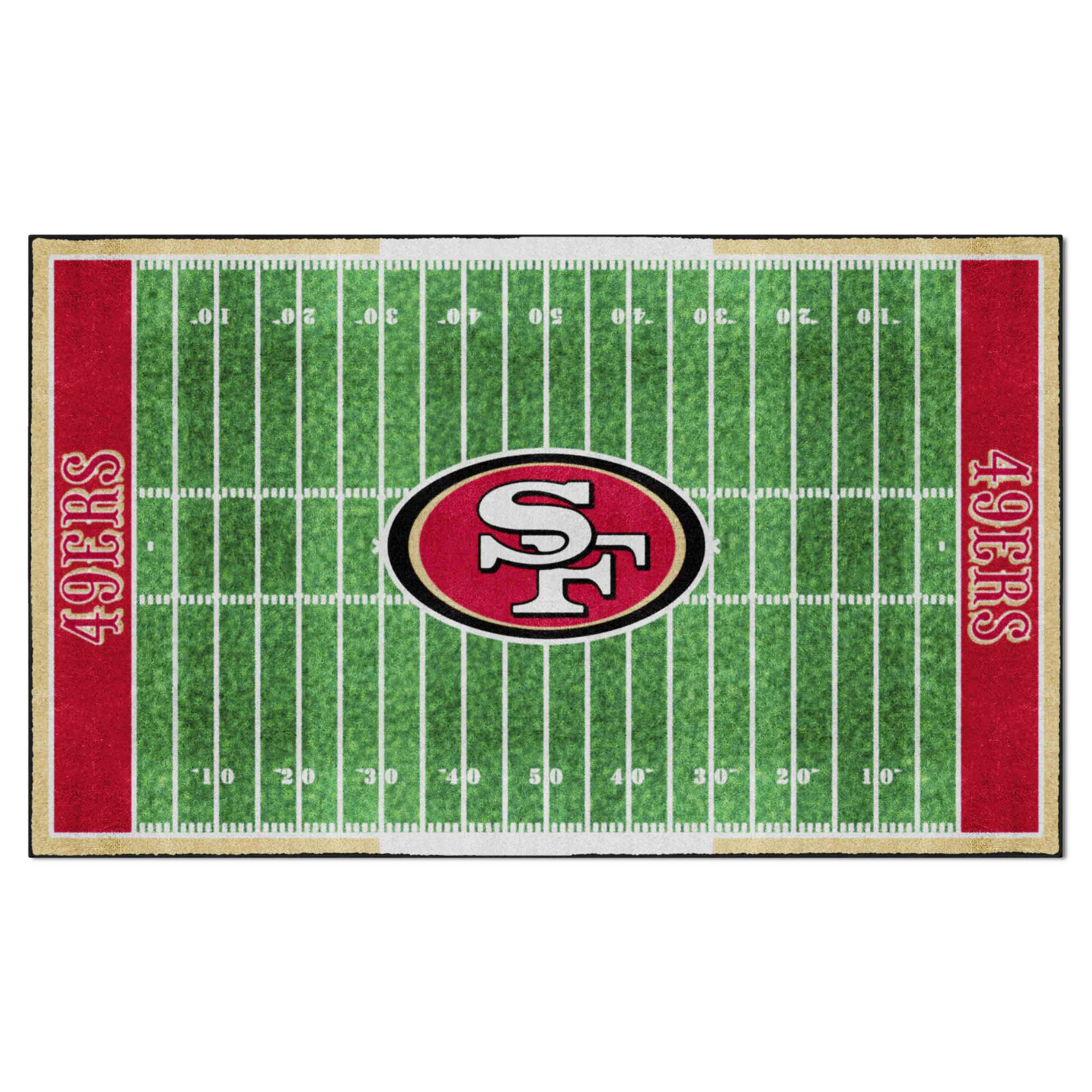 San Francisco 49ers 6 ft. x 10 ft. Plush Area Rug - San Francisco 49ers