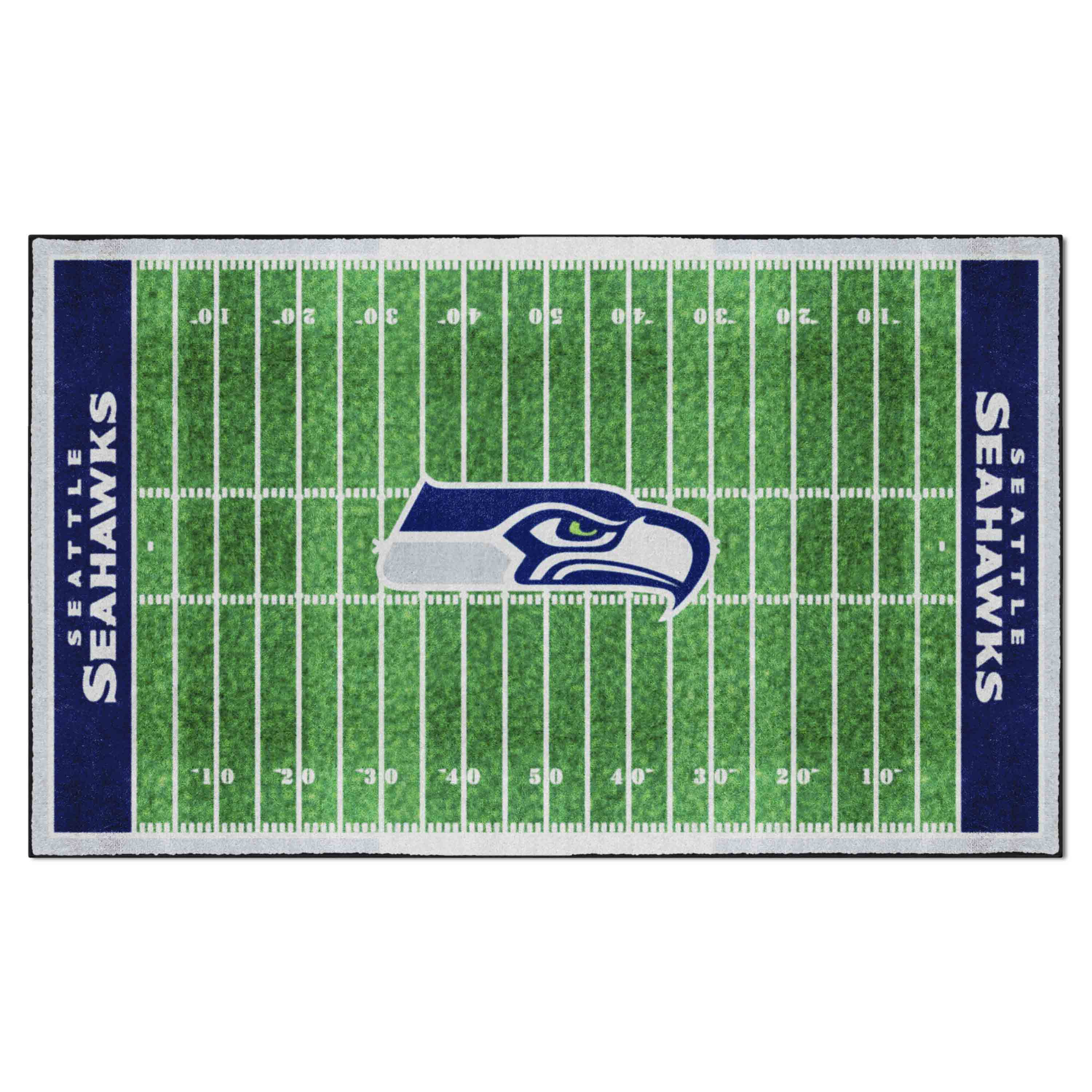 Seattle Seahawks 6 ft. x 10 ft. Plush Area Rug