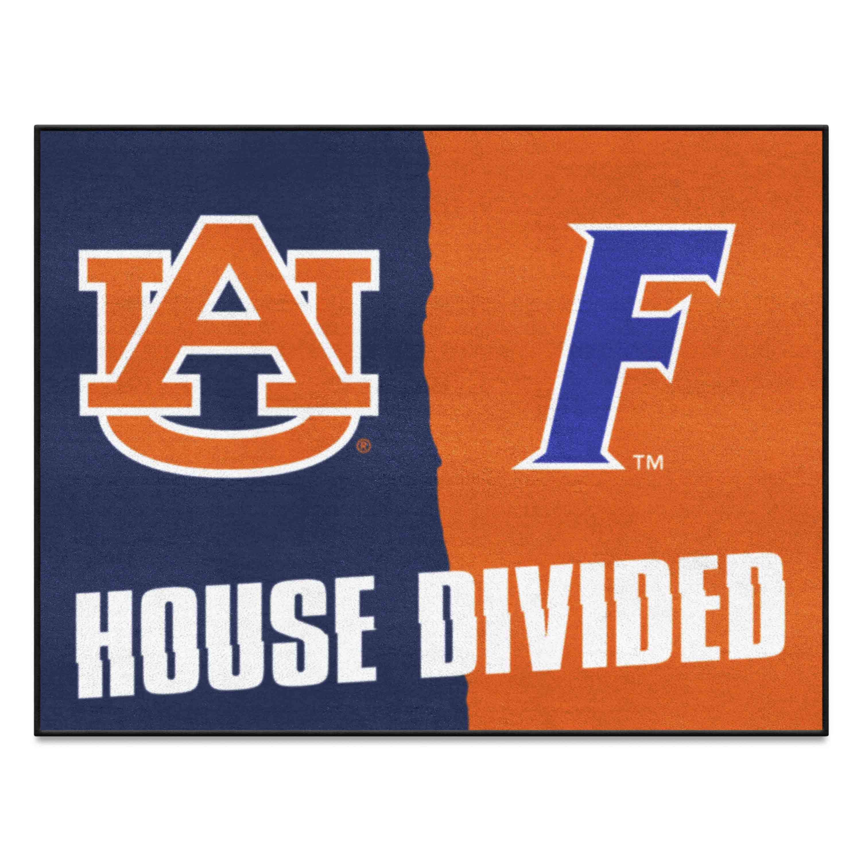 House Divided - Auburn / Florida House Divided House Divided Rug - 34 in. x 42.5 in. - House Divided - Auburn / Florida