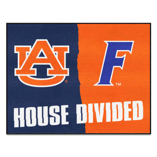 House Divided - Auburn / Florida House Divided House Divided Rug - 34 in. x 42.5 in. - House Divided - Auburn / Florida