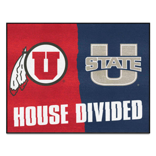 House Divided - Utah / Utah State House Divided House Divided Rug - 34 in. x 42.5 in. - House Divided - Utah / Utah State