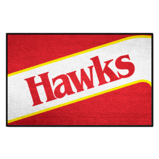 NBA Retro Atlanta Hawks Starter Mat Accent Rug - 19in. x 30in. - Atlanta Hawks