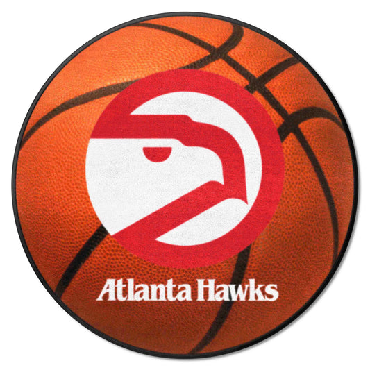 NBA Retro Atlanta Hawks Basketball Rug - 27in. Diameter - Atlanta Hawks