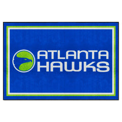 NBA Retro Atlanta Hawks 5ft. x 8 ft. Plush Area Rug - Atlanta Hawks