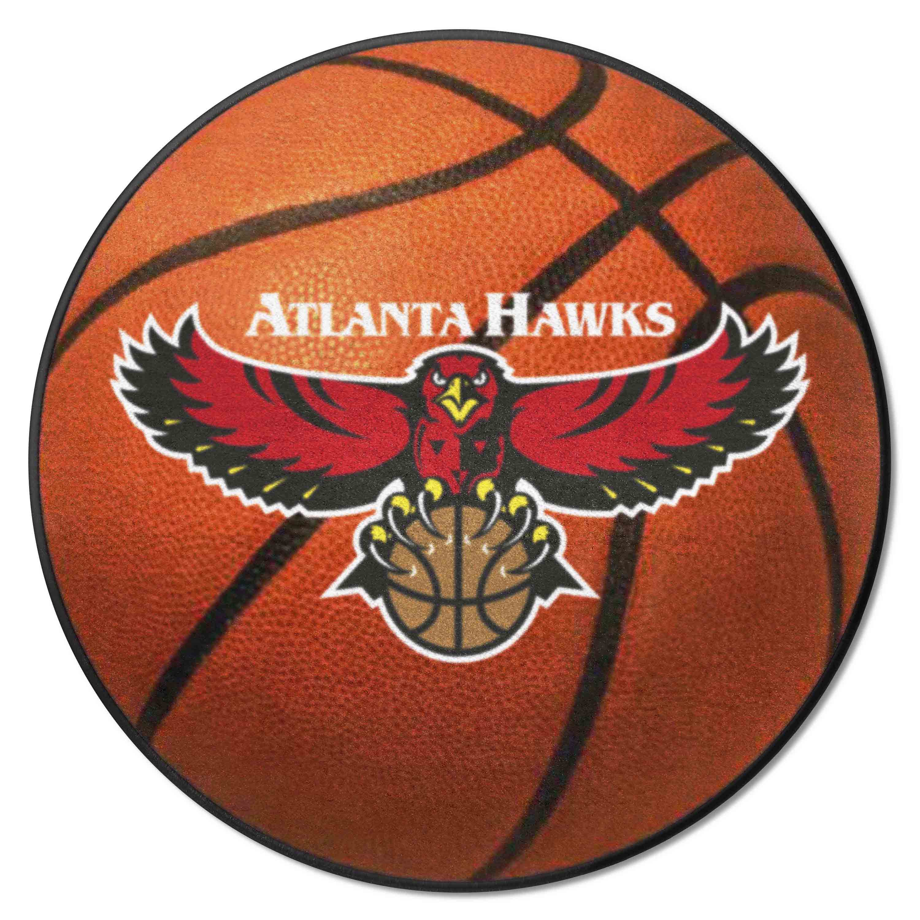 NBA Retro Atlanta Hawks Basketball Rug - 27in. Diameter - Atlanta Hawks