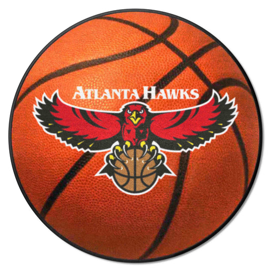 NBA Retro Atlanta Hawks Basketball Rug - 27in. Diameter - Atlanta Hawks