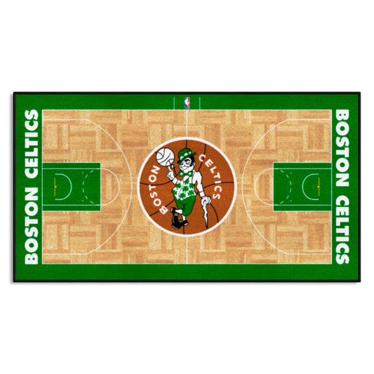 NBA Retro Boston Celtics Court Runner Rug - 24in. x 44in. - Boston Celtics