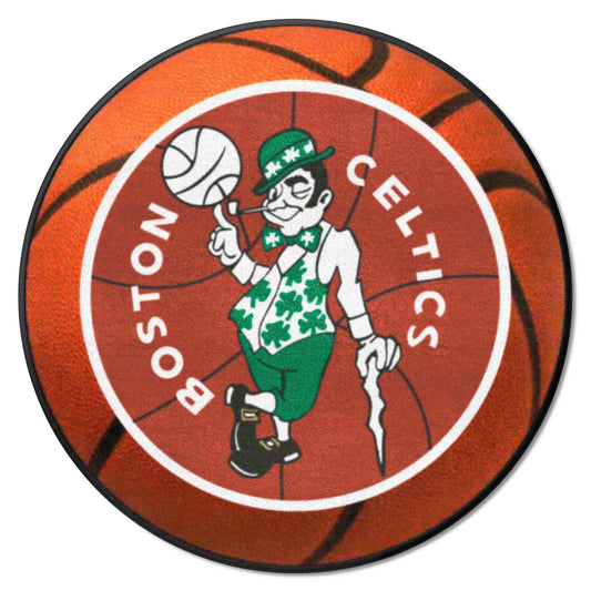 NBA Retro Boston Celtics Basketball Rug - 27in. Diameter - Boston Celtics