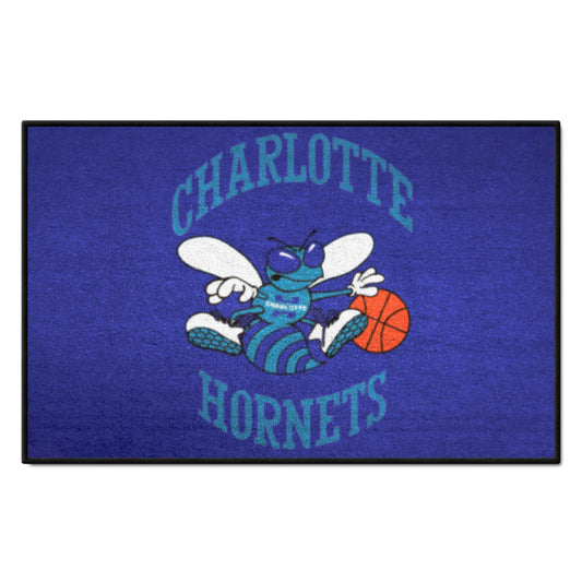 NBA Retro Charlotte Hornets Starter Mat Accent Rug - 19in. x 30in. - Charlotte Hornets