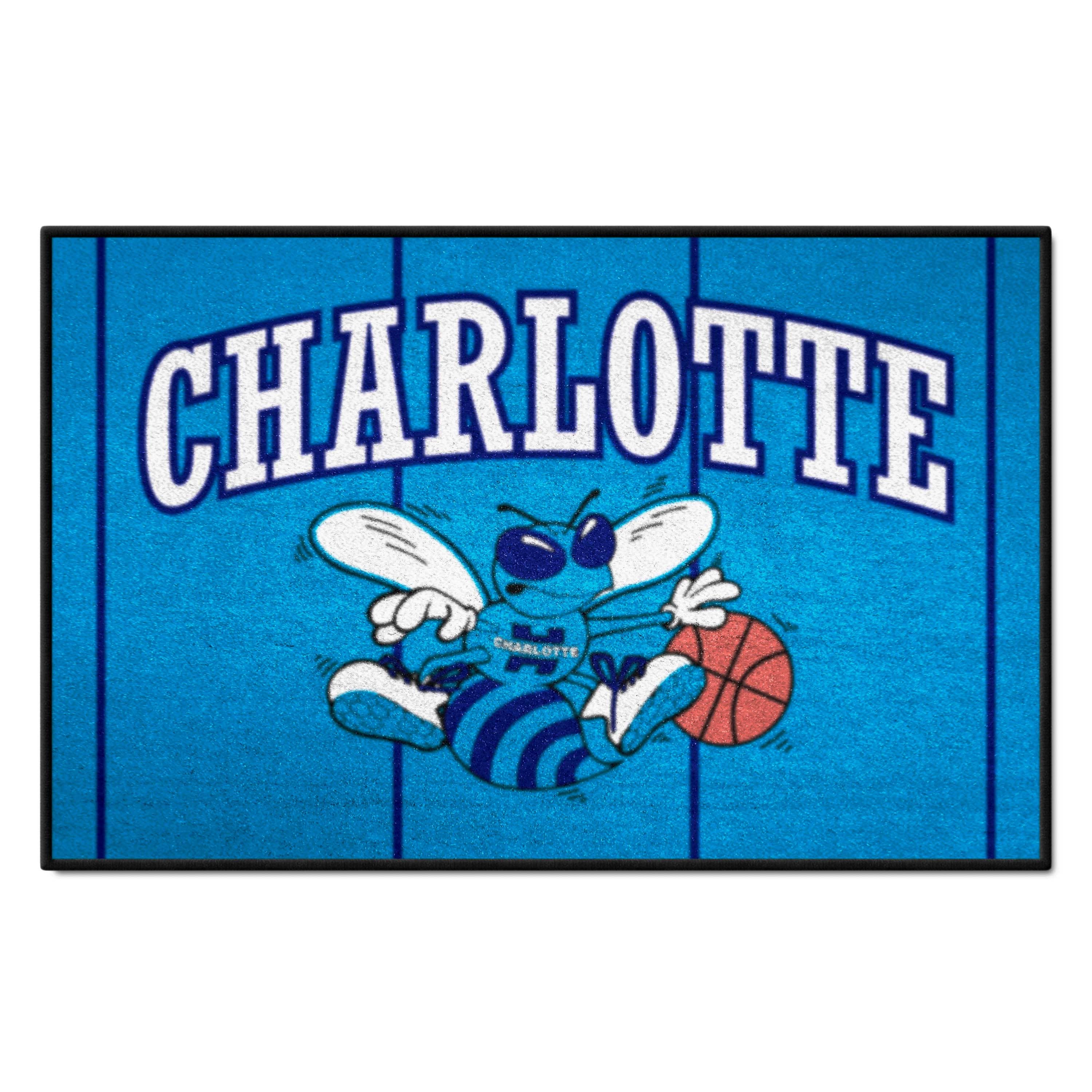 NBA Retro Charlotte Hornets Starter Mat Accent Rug - 19in. x 30in. - Charlotte Hornets