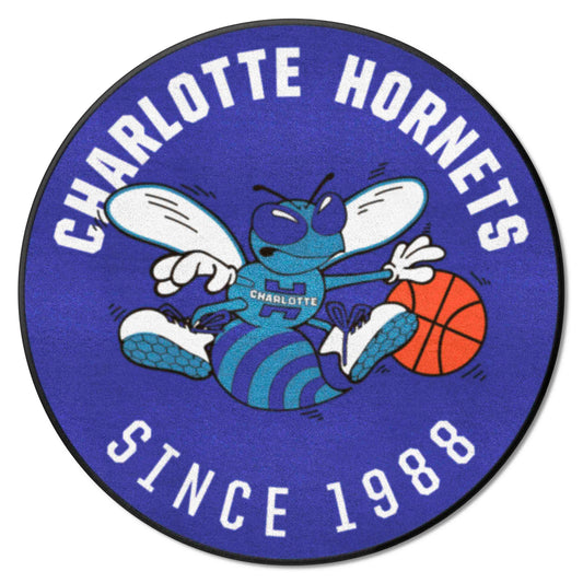 NBA Retro Charlotte Hornets Roundel Rug - 27in. Diameter