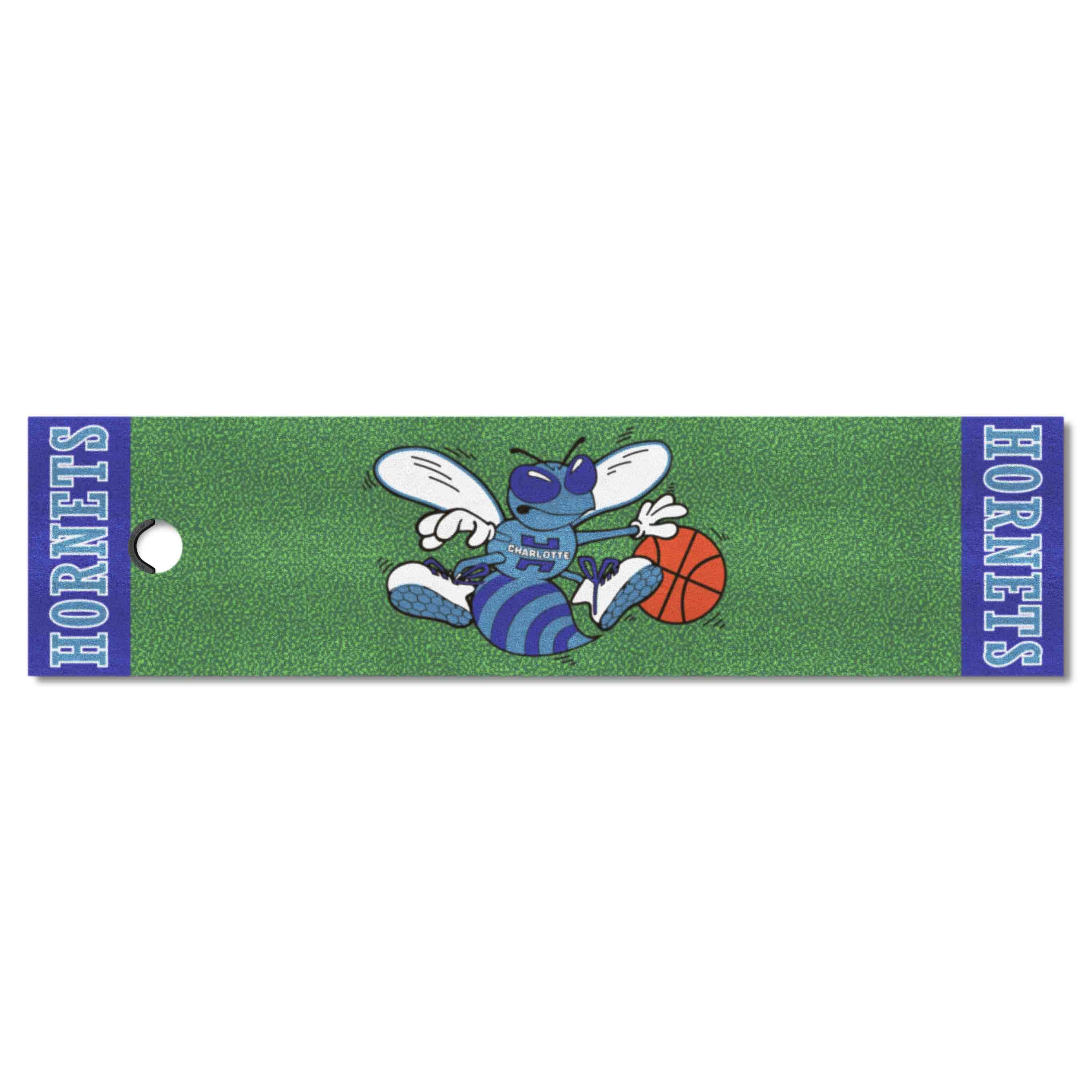 NBA Retro Charlotte Hornets Putting Green Mat - 1.5ft. x 6ft. - Charlotte Hornets