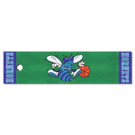 NBA Retro Charlotte Hornets Putting Green Mat - 1.5ft. x 6ft. - Charlotte Hornets