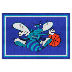 NBA Retro Charlotte Hornets 5ft. x 8 ft. Plush Area Rug - Charlotte Hornets