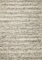 3' X 5' Grey Braided Wool Indoor Area Rug