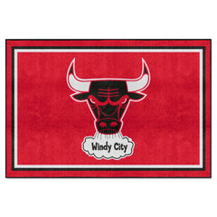 NBA Retro Chicago Bulls 5ft. x 8 ft. Plush Area Rug - Chicago Bulls