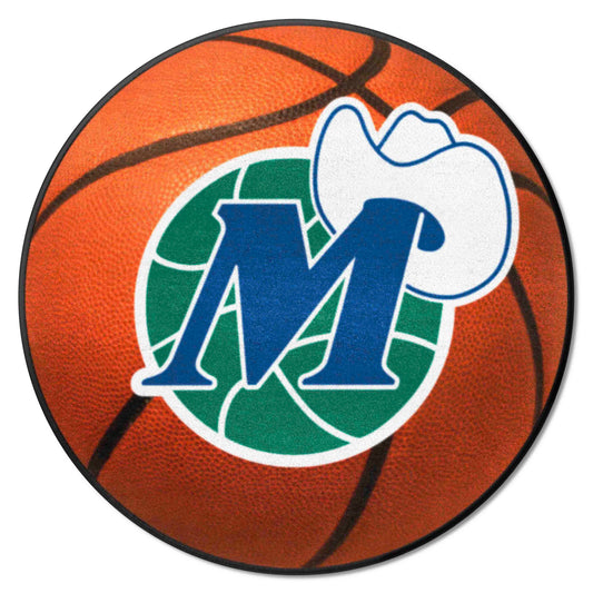 NBA Retro Dallas Mavericks Basketball Rug - 27in. Diameter - Dallas Mavericks