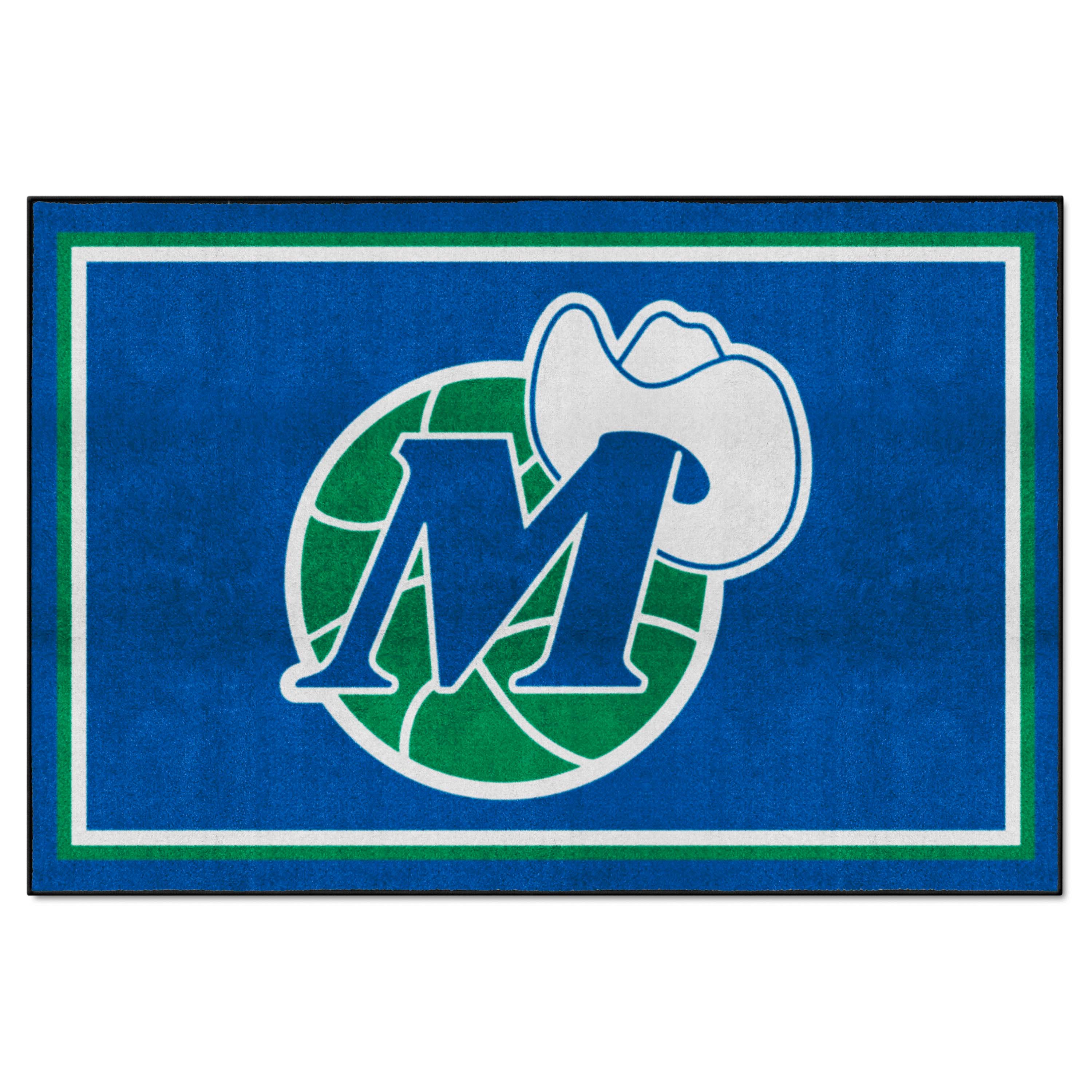 NBA Retro Dallas Mavericks 5ft. x 8 ft. Plush Area Rug