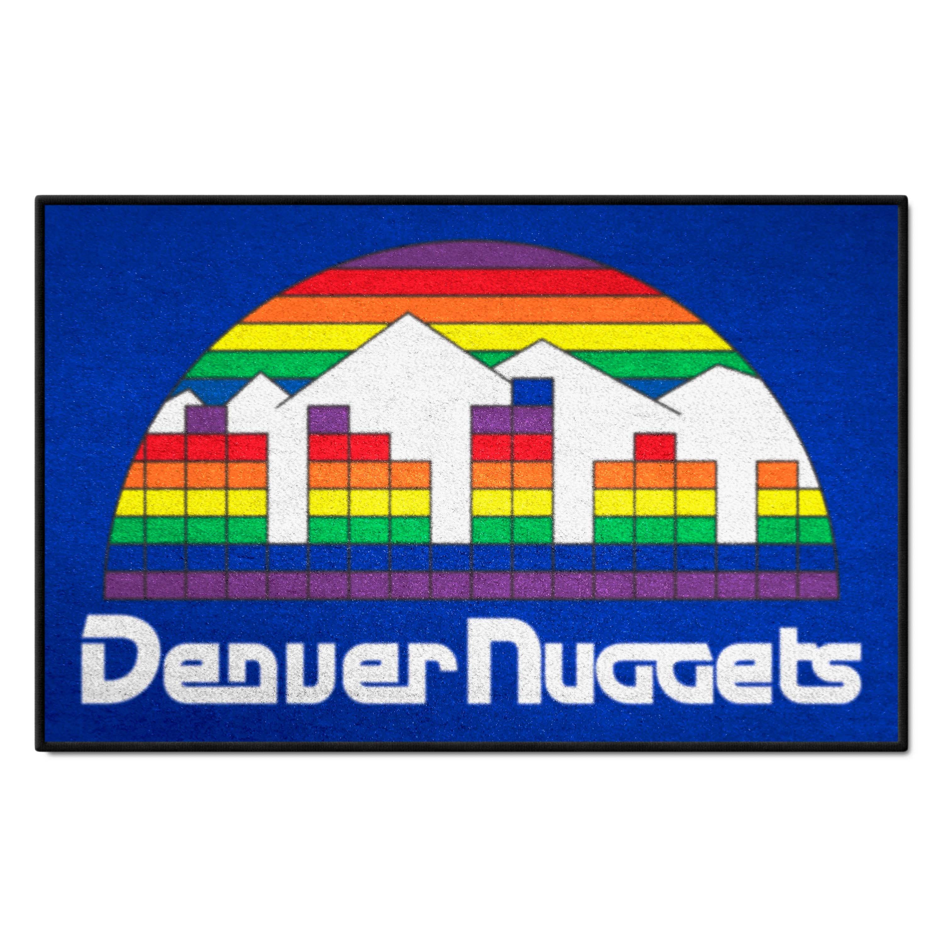 NBA Retro Denver Nuggets Starter Mat Accent Rug - 19in. x 30in. - Denver Nuggets