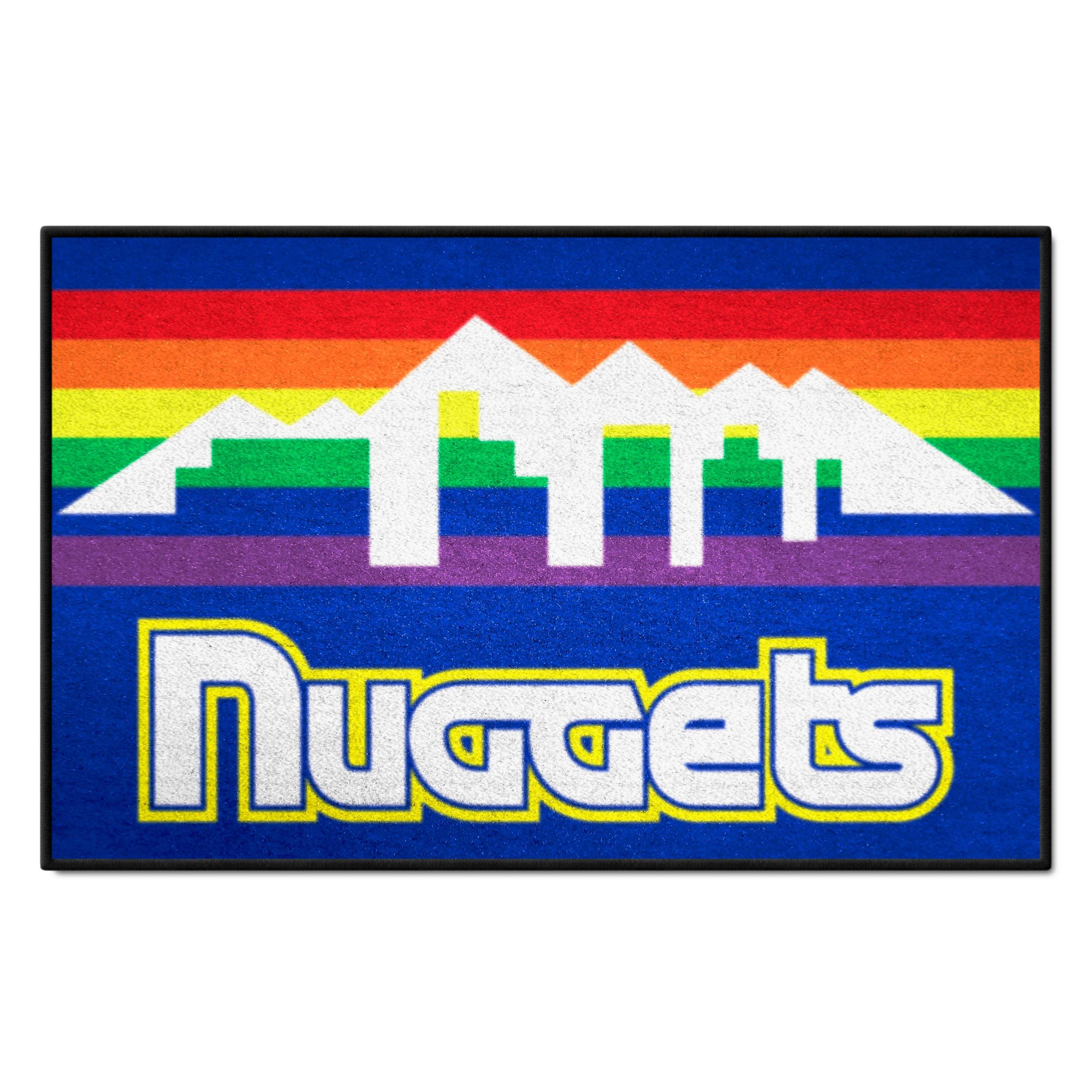 NBA Retro Denver Nuggets Starter Mat Accent Rug - 19in. x 30in. - Denver Nuggets