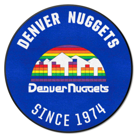 NBA Retro Denver Nuggets Roundel Rug - 27in. Diameter - Denver Nuggets