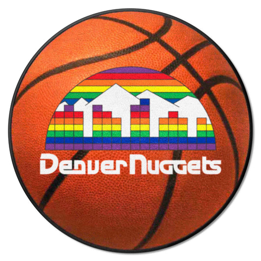 NBA Retro Denver Nuggets Basketball Rug - 27in. Diameter - Denver Nuggets