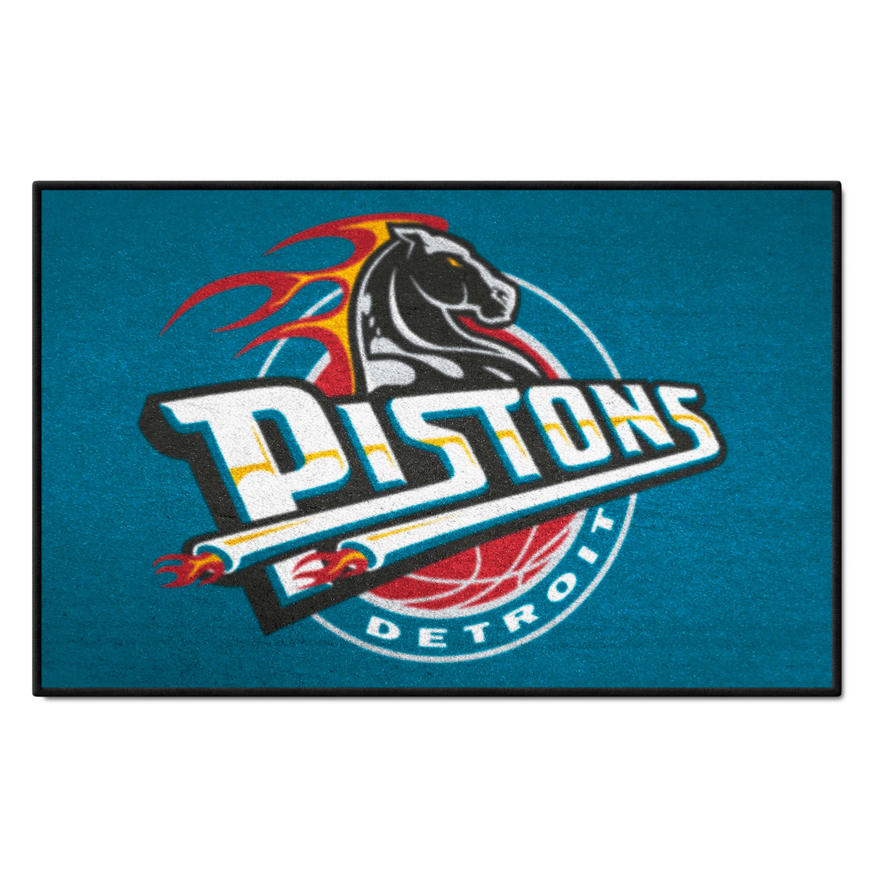 NBA Retro Detroit Pistons Starter Mat Accent Rug - 19in. x 30in. - Detroit Pistons