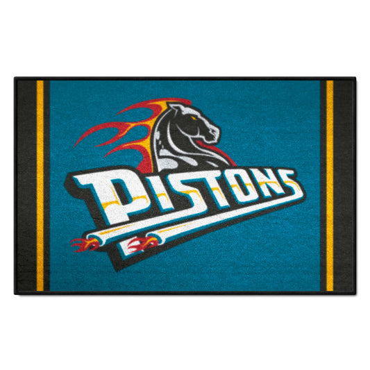 NBA Retro Detroit Pistons Starter Mat Accent Rug - 19in. x 30in. - Detroit Pistons