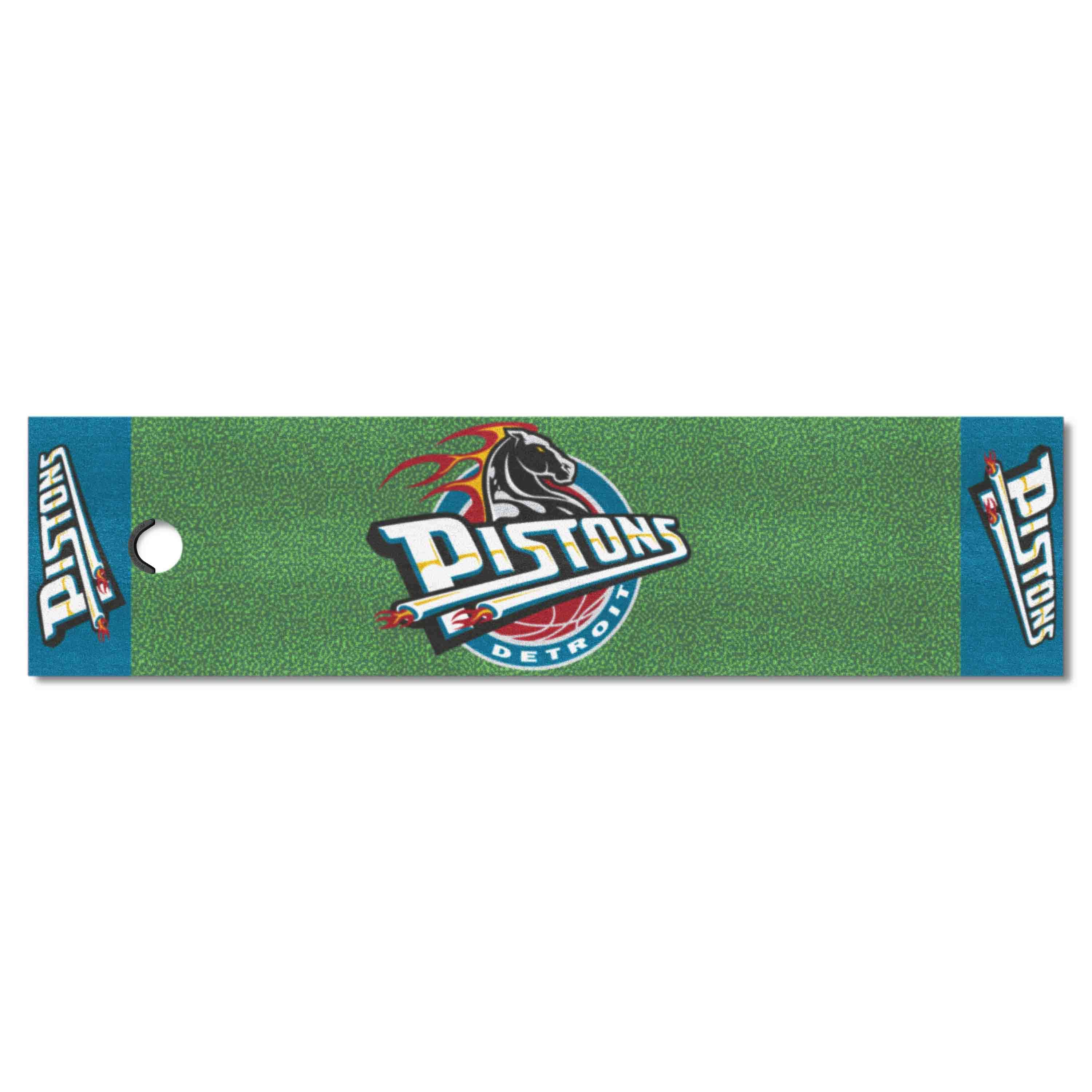 NBA Retro Detroit Pistons Putting Green Mat - 1.5ft. x 6ft. - Detroit Pistons