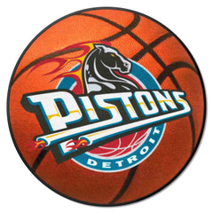 NBA Retro Detroit Pistons Basketball Rug - 27in. Diameter - Detroit Pistons