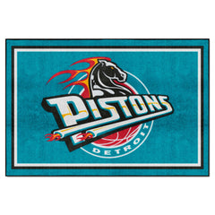 NBA Retro Detroit Pistons 5ft. x 8 ft. Plush Area Rug - Detroit Pistons