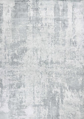 3' X 5' Gray Abstract Hand Loomed Area Rug