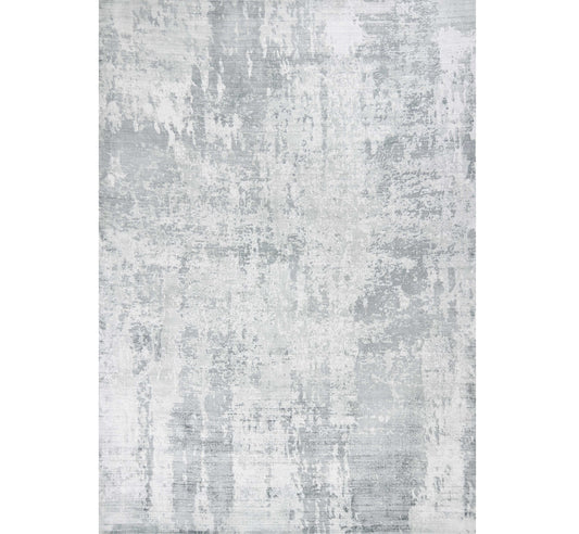 3' X 5' Gray Abstract Hand Loomed Area Rug