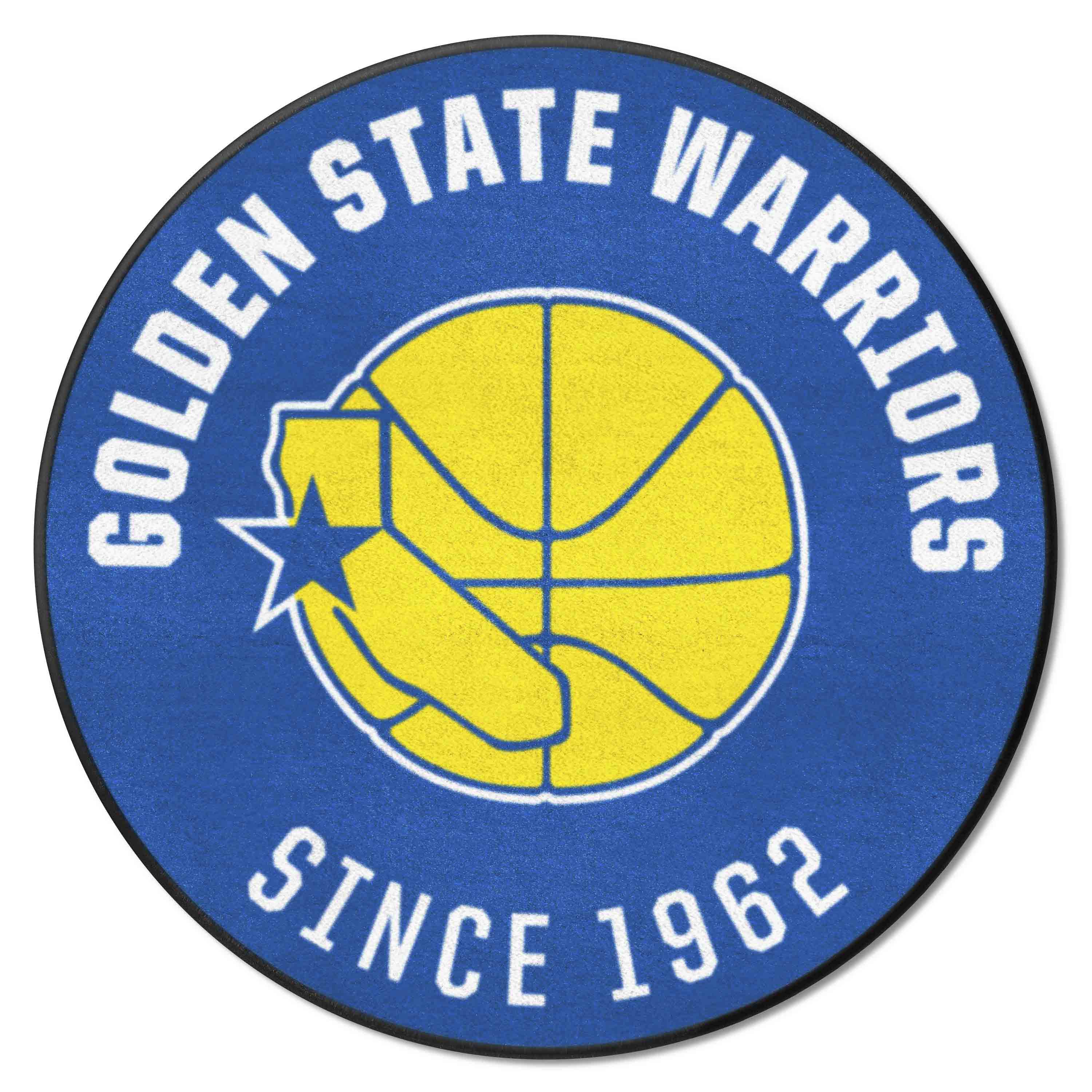 NBA Retro Golden State Warriors Roundel Rug - 27in. Diameter - Golden State Warriors