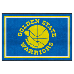 NBA Retro Golden State Warriors 5ft. x 8 ft. Plush Area Rug - Golden State Warriors