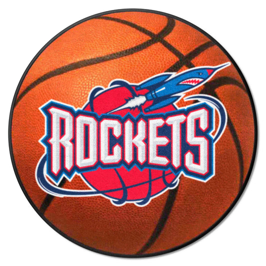 NBA Retro Houston Rockets Basketball Rug - 27in. Diameter