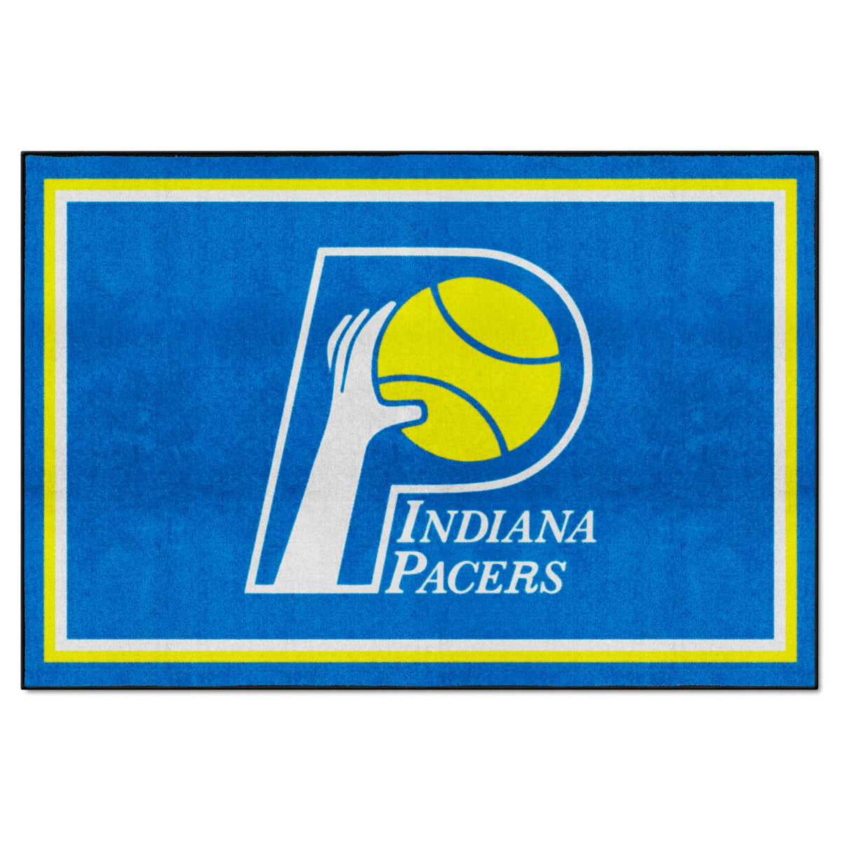 NBA Retro Indiana Pacers 5ft. x 8 ft. Plush Area Rug