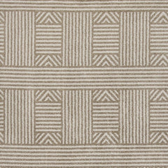 2' X 3' Beige and Ivory Geometric Indoor Outdoor Area Rug