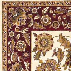 1' X 2' Ivory Or Red Renaissance Inspired Area Rug