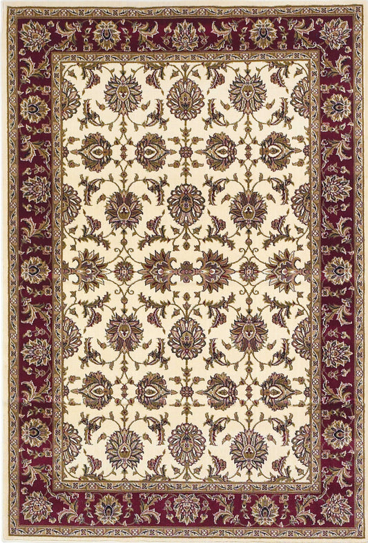 1' X 2' Ivory Or Red Floral Vines Area Rug