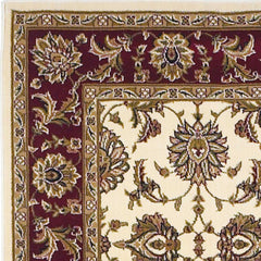 1' X 2' Ivory Or Red Floral Vines Area Rug