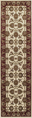 1' X 2' Ivory Or Red Floral Vines Area Rug