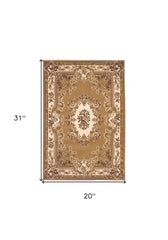 1' X 2' Polypropylene Beige Or Ivory Area Rug