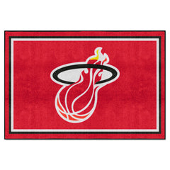 NBA Retro Miami Heat 5ft. x 8 ft. Plush Area Rug